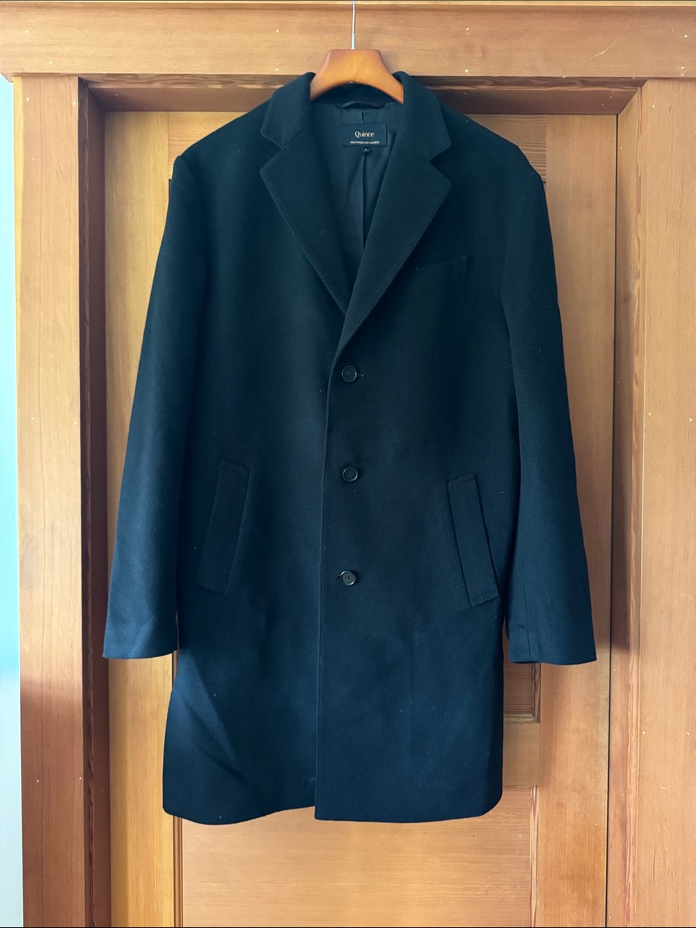 Quince 100% Cashmere Car Coat, NWOT, L